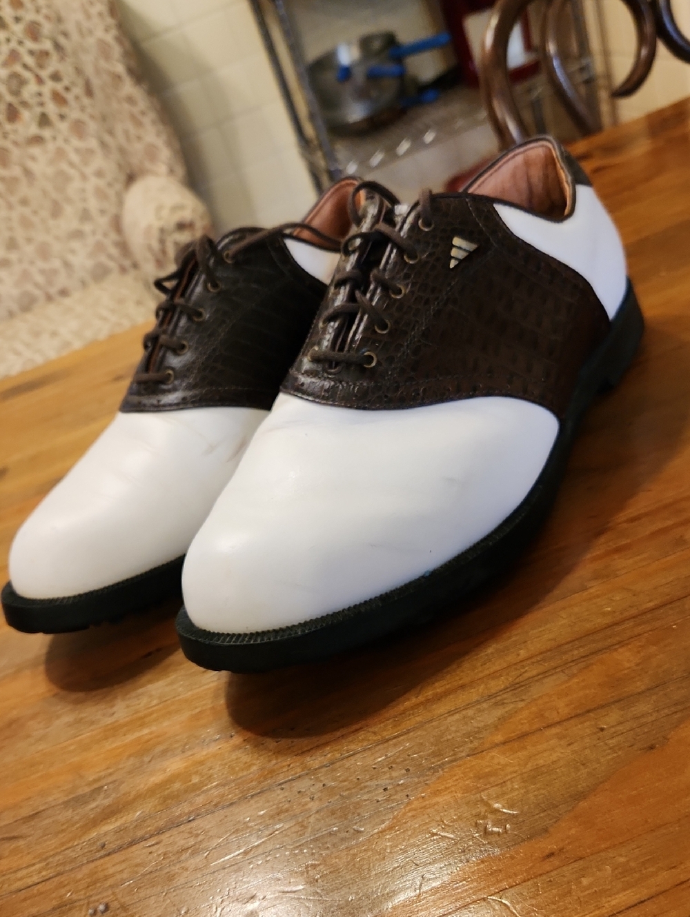 Adidas Leather Z-TraXion Saddle Golf Shoes